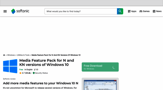 media-feature-pack-for-n-and-kn-versions-of-windows-10.en.softonic.com