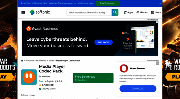 media-player-codec-pack.en.softonic.com