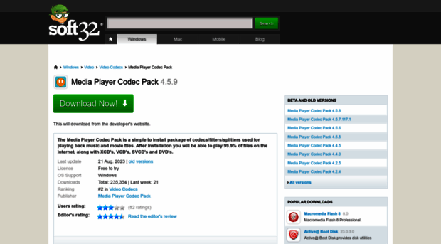 media-player-codec-pack.soft32.com