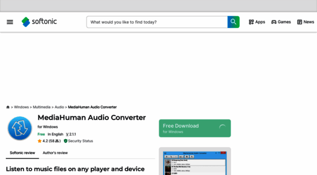 mediahuman-audio-converter.en.softonic.com