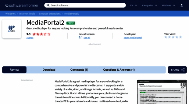 mediaportal2.software.informer.com