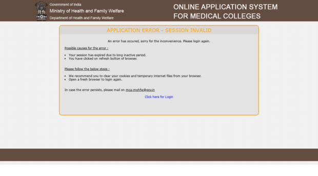 medicalcollegeapplication.gov.in