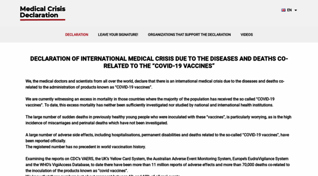 medicalcrisisdeclaration.com