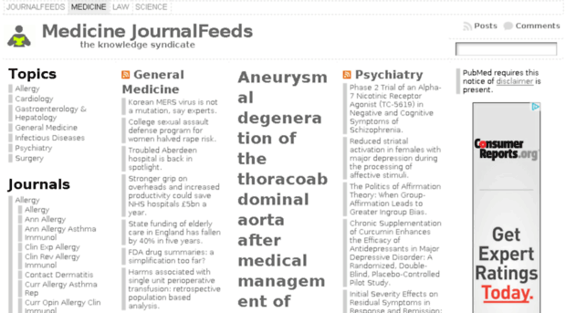 medicine.journalfeeds.com