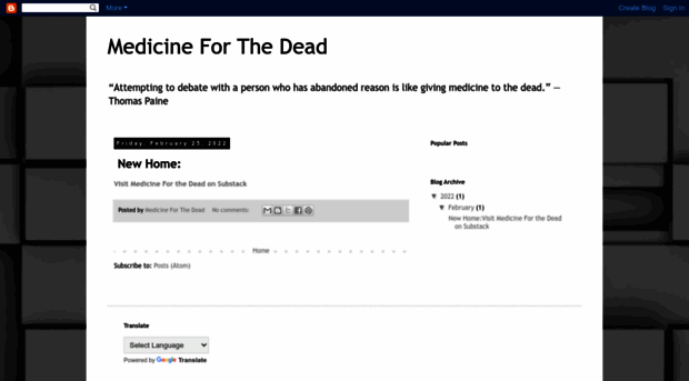 medicineforthedead.com