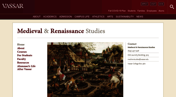 medievalandrenaissancestudies.vassar.edu