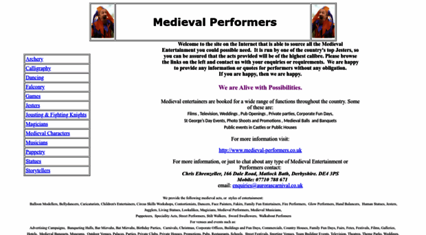 medievalperformers.co.uk