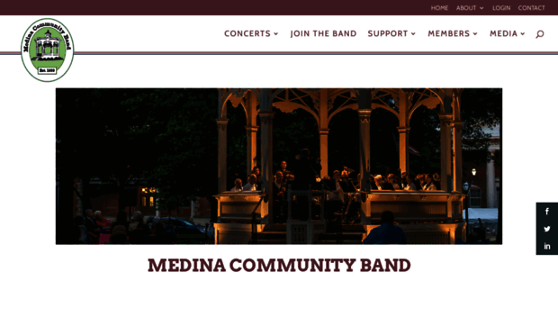 medinacommunityband.org