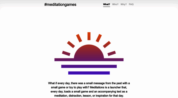 meditations.games