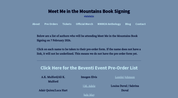 meetmeinthemountainsau.com
