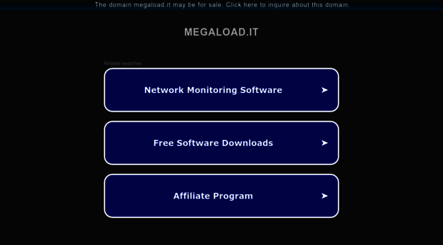 Screenshot of megaload.it website