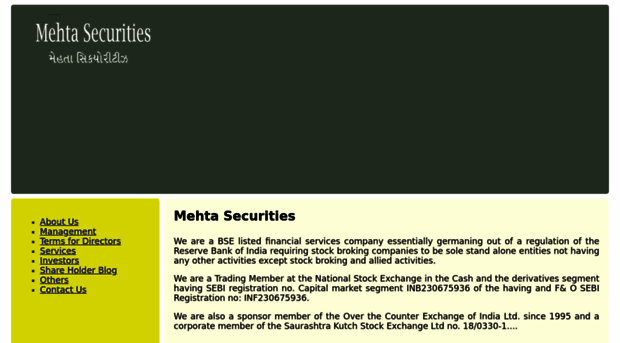 mehtasecurities.com