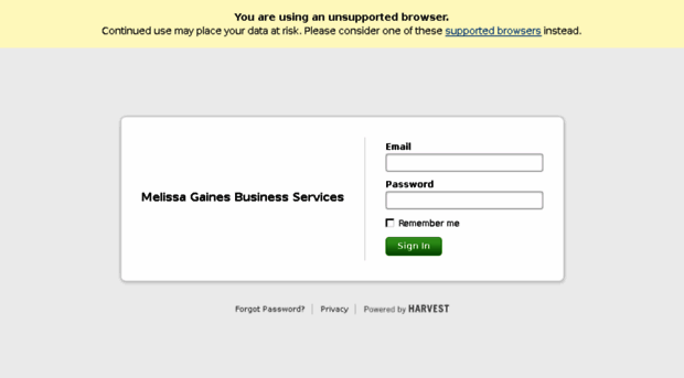melissagaines.harvestapp.com