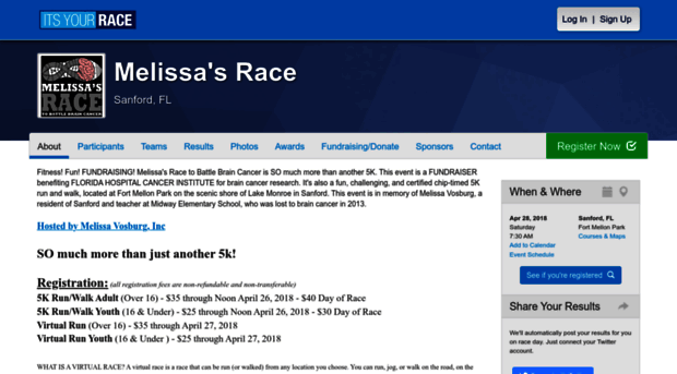 melissasrace.itsyourrace.com