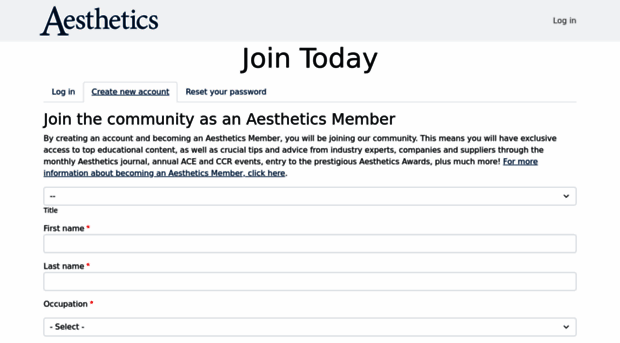 members.aestheticsjournal.com