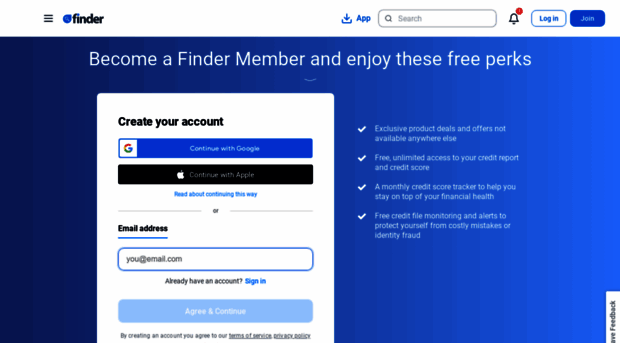 members.finder.com.au