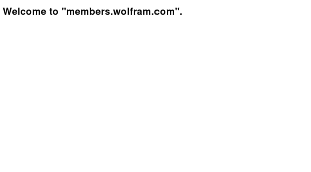 members.wolfram.com