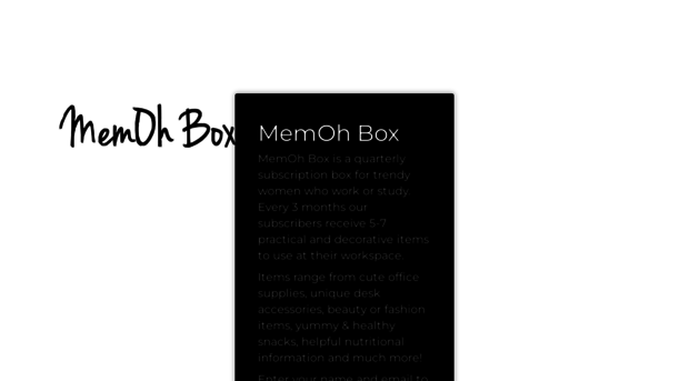 memoh-box.launchrock.com