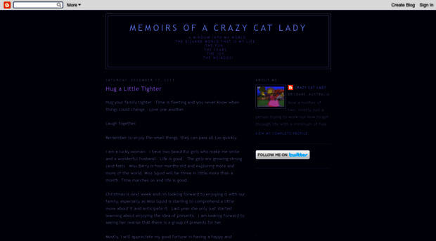 memoirs-of-a-crazy-cat-lady.blogspot.com