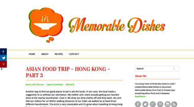 memorabledishes.com