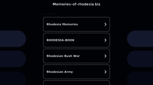 memories-of-rhodesia.biz