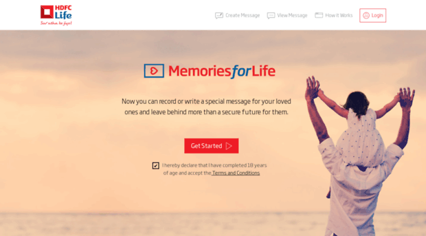 memories.hdfclife.com