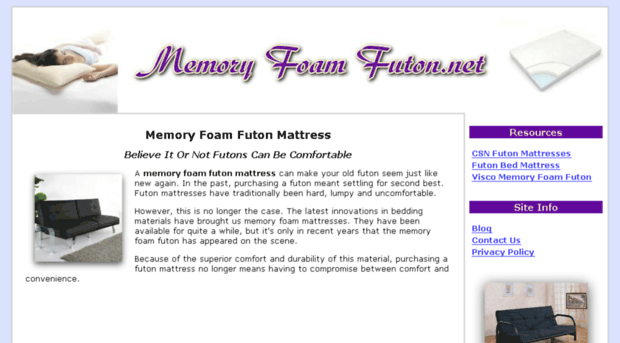 memoryfoamfuton.net