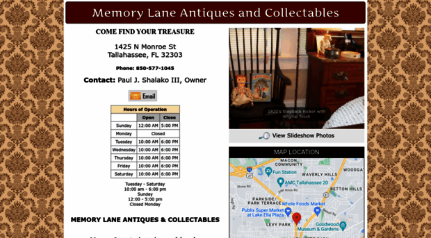 memorylanetallahasseeantiques.com