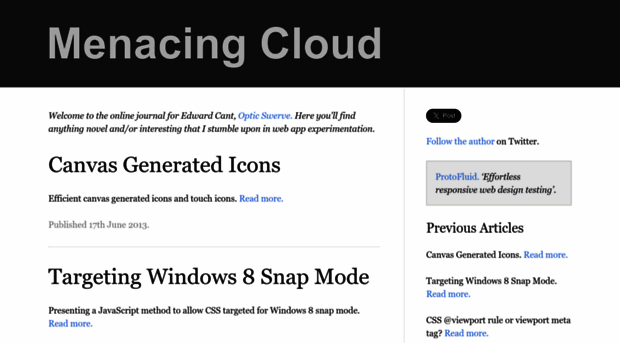 menacingcloud.com