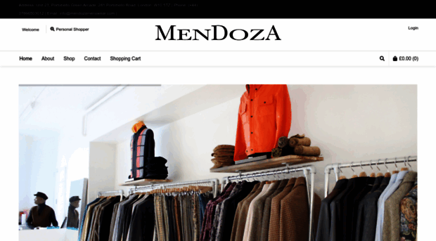 mendozamenswear.com