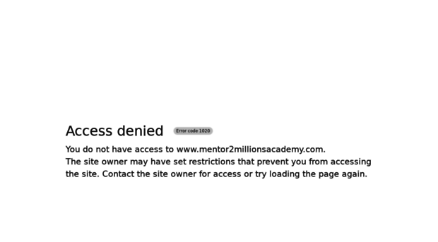 mentor2millionsacademy.com