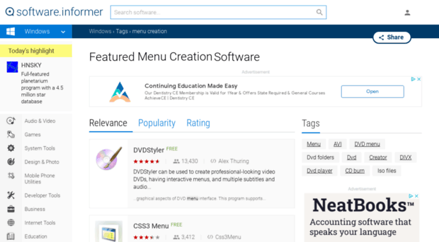 menu-creation.software.informer.com