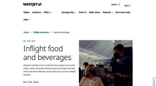 menu.westjet.com