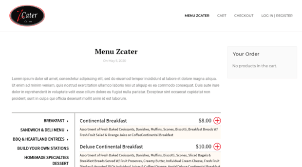 menu.zcater.com