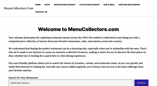 menucollectors.com