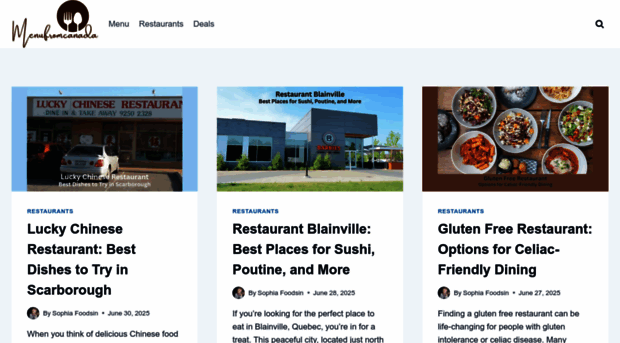 menufromcanada.com