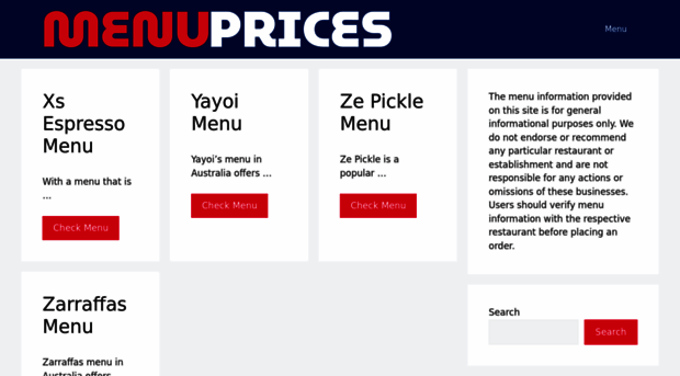 menuprices-au.com