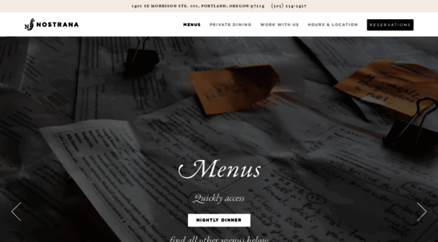 menus.nostrana.com