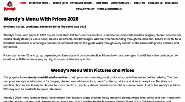 menuwithwendy.com
