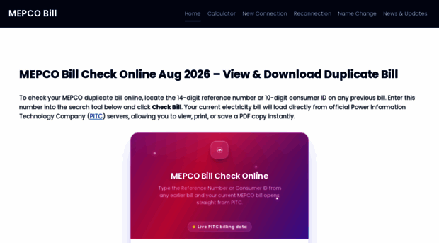 mepco-bill.pk