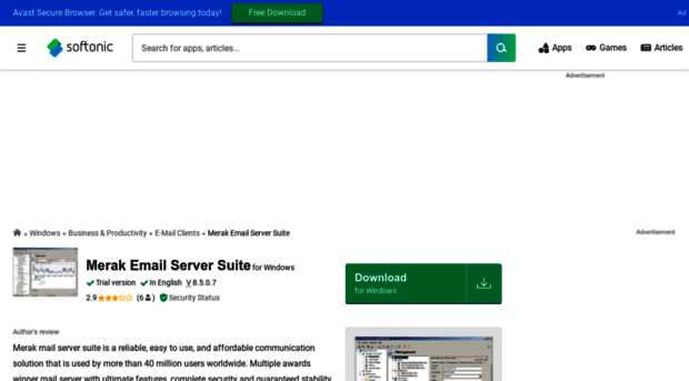 merak-email-server-suite.en.softonic.com