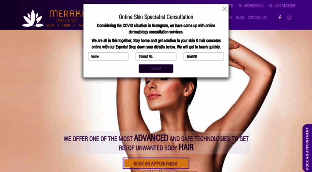 merakiskinclinic.com