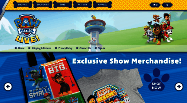 merchandise.pawpatrollive.com