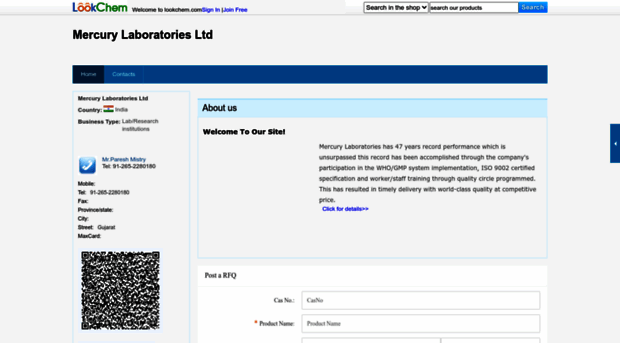 mercurylaboratories.lookchem.com