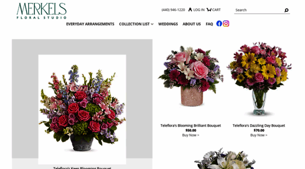 merkelsflowers.com