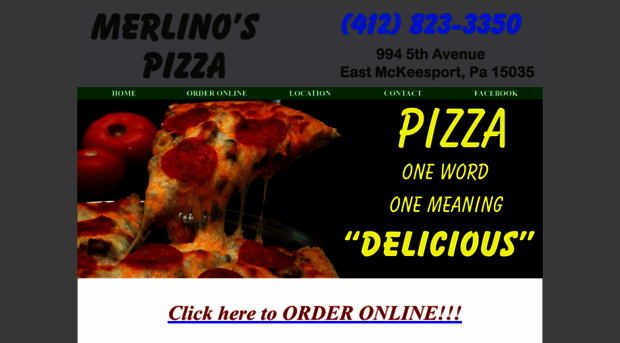 merlinospizza.com