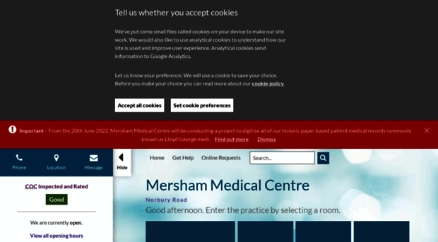 mershammedicalcentre.co.uk