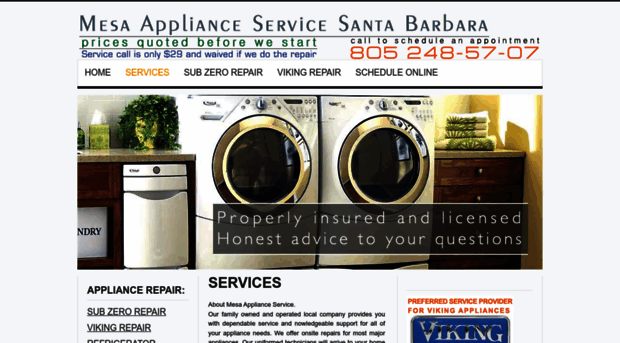 mesaappliance.us