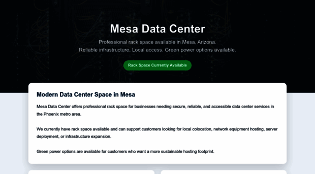 mesadatacenter.com