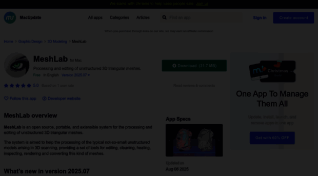 meshlab.macupdate.com